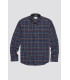 Recycled cotton tattersall casual shirt